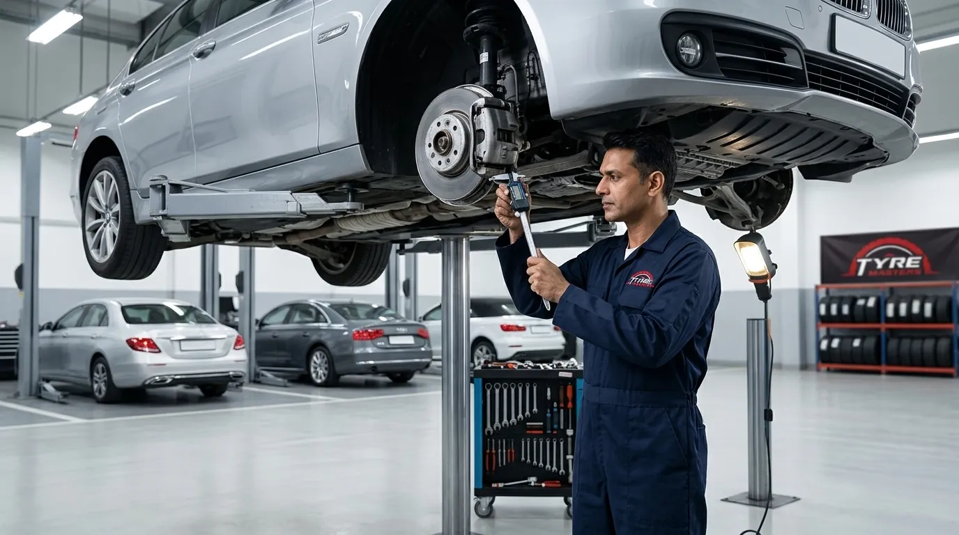 Tyre Masters Auto Care workshop in Mussafah M-33