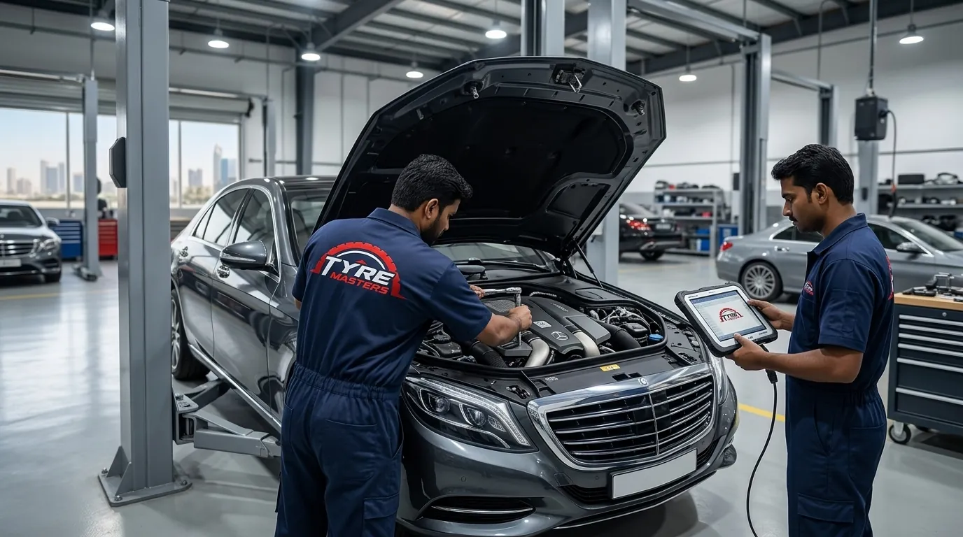 German Car Repair & Diagnostics at Tyre Masters Auto Care, Mussafah
